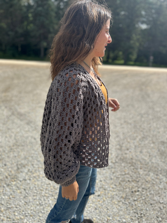 Crocheted Hexagon cardigan