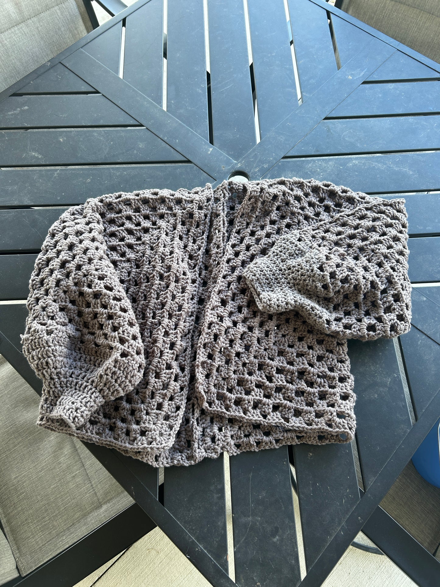 Crocheted Hexagon cardigan