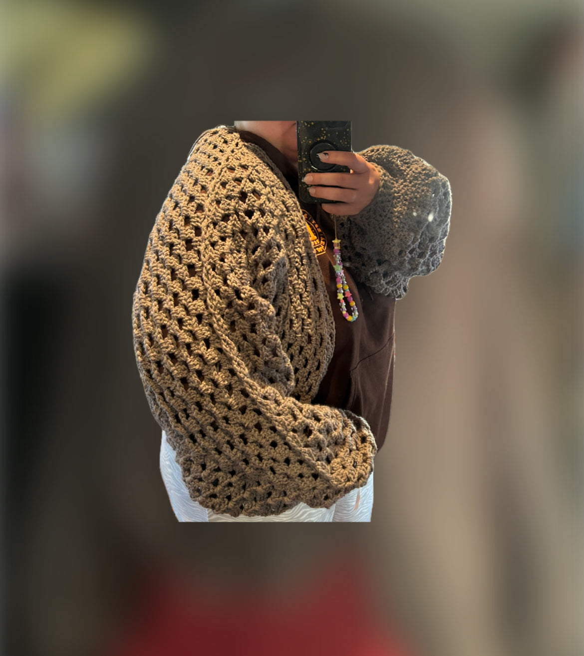 Crocheted Hexagon cardigan