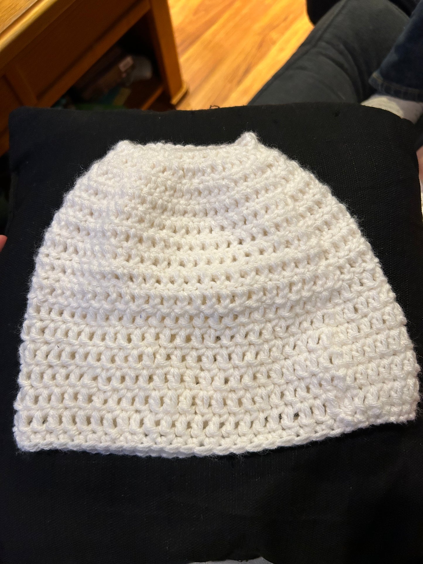 Crocheted Ponytail Hat