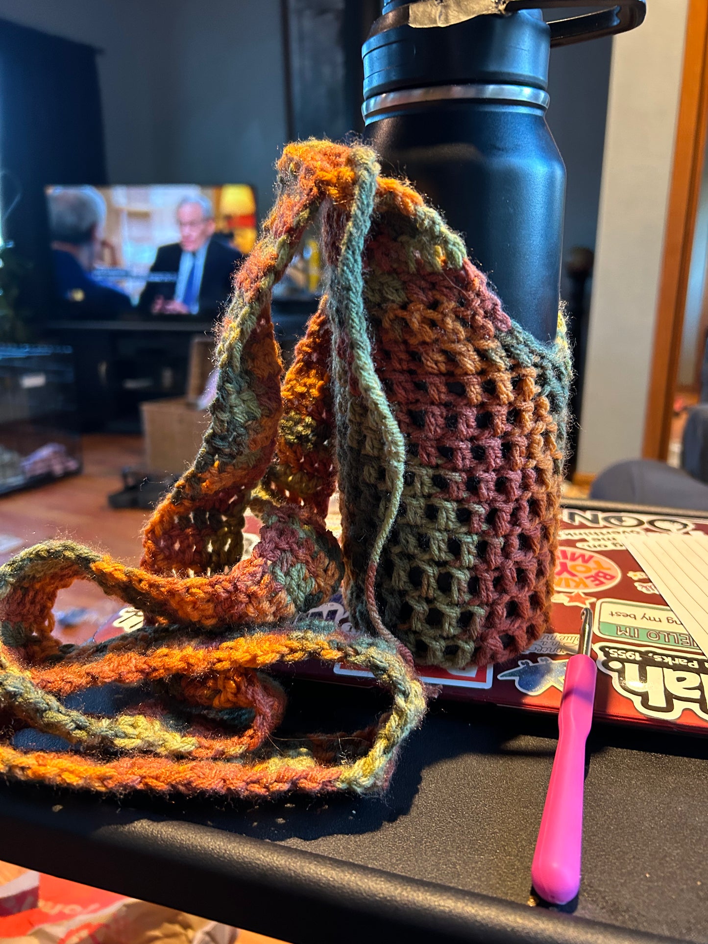 Crocheted water bottle  Holder