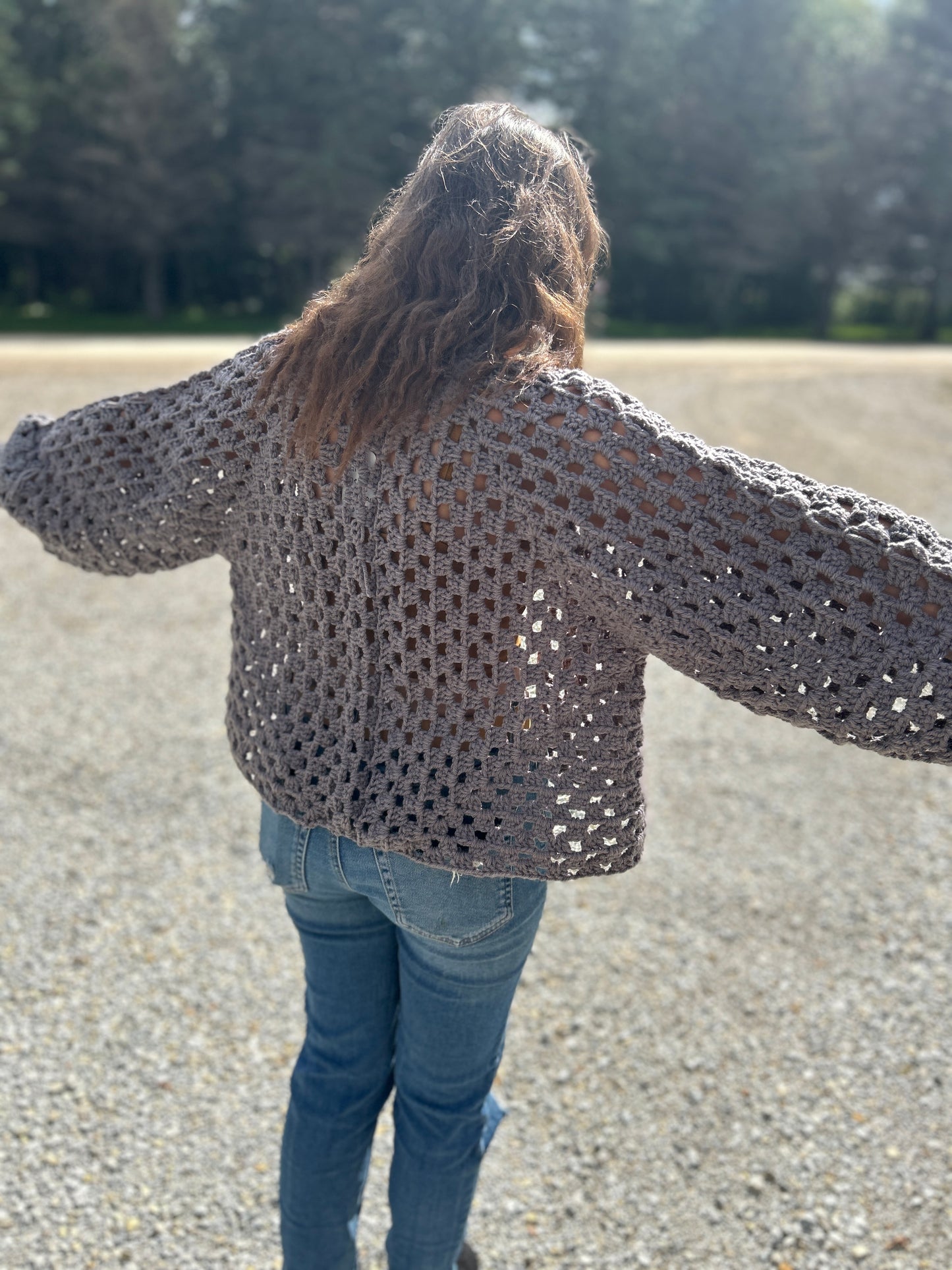 Crocheted Hexagon cardigan