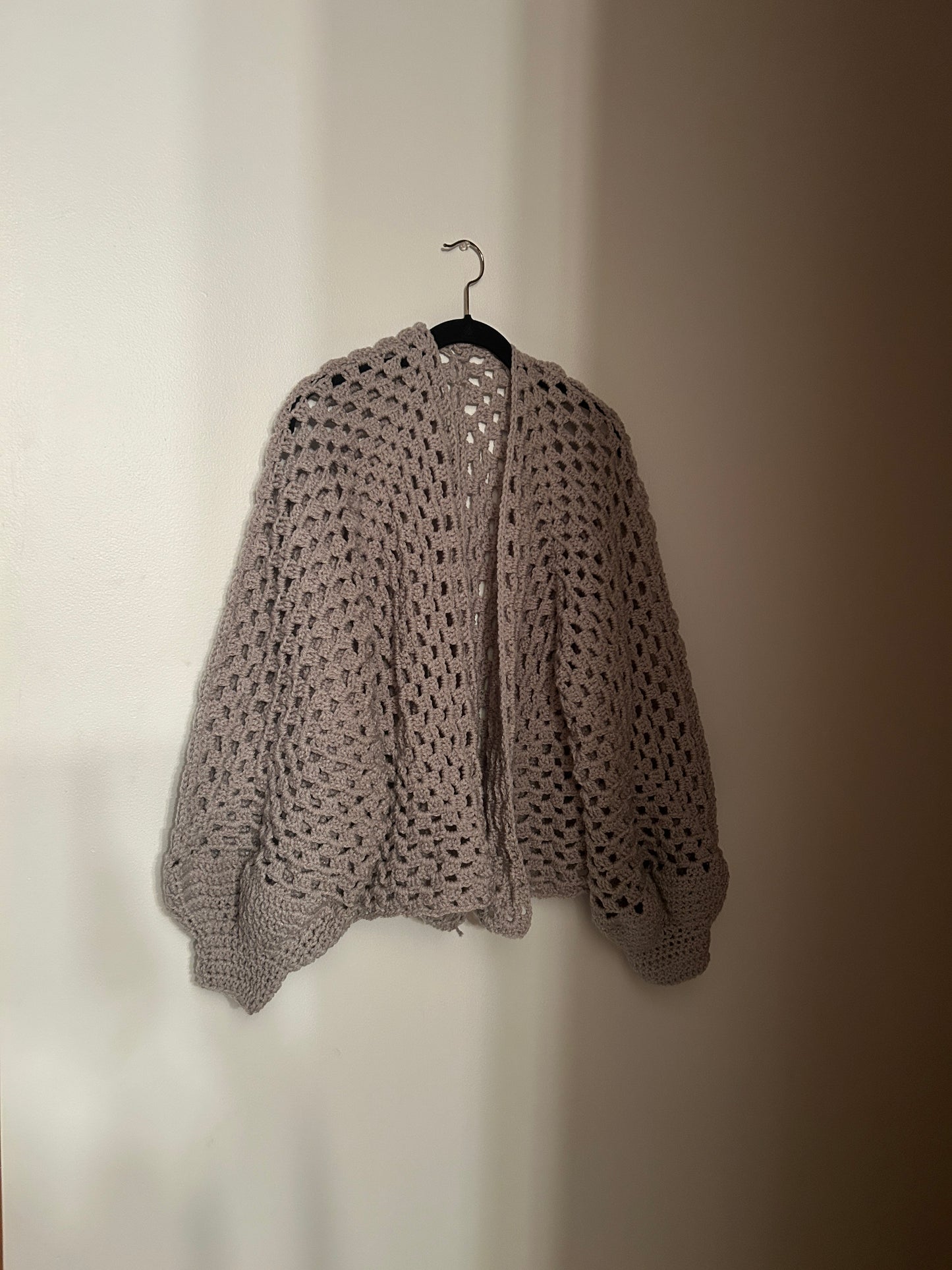 Crocheted Hexagon cardigan