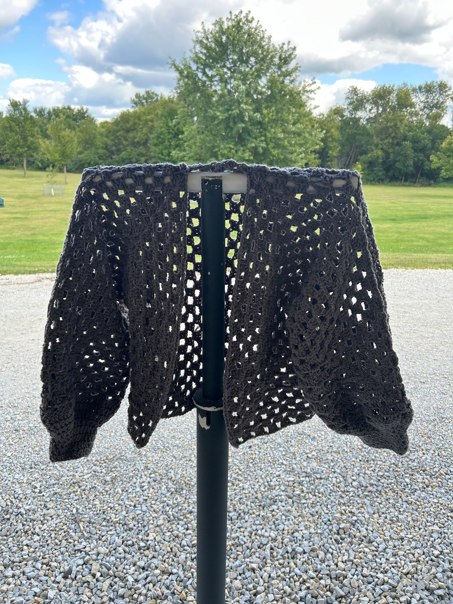 Crocheted Hexagon cardigan