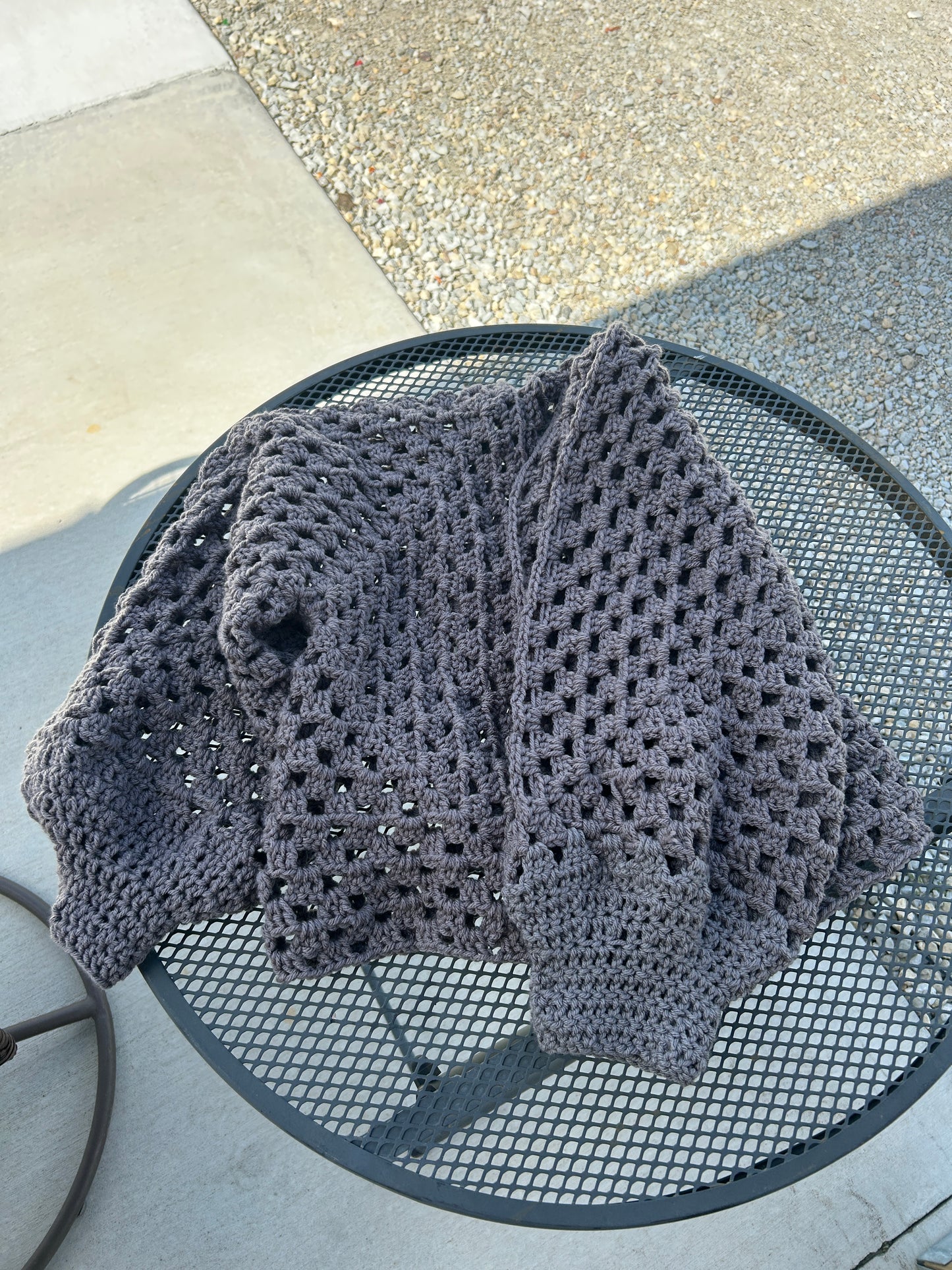 Crocheted Hexagon cardigan