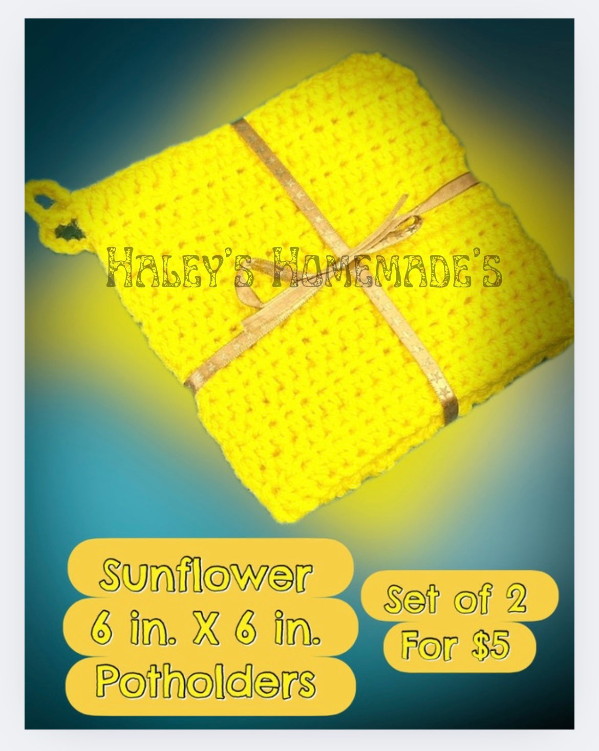 Crocheted pot holders