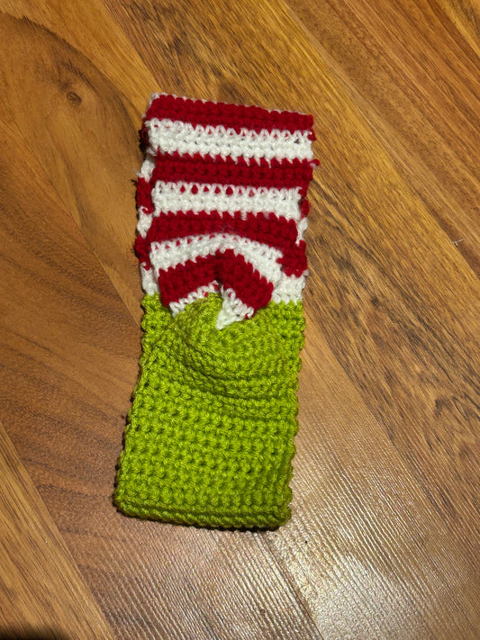 Crocheted Grinch Twisty Headband