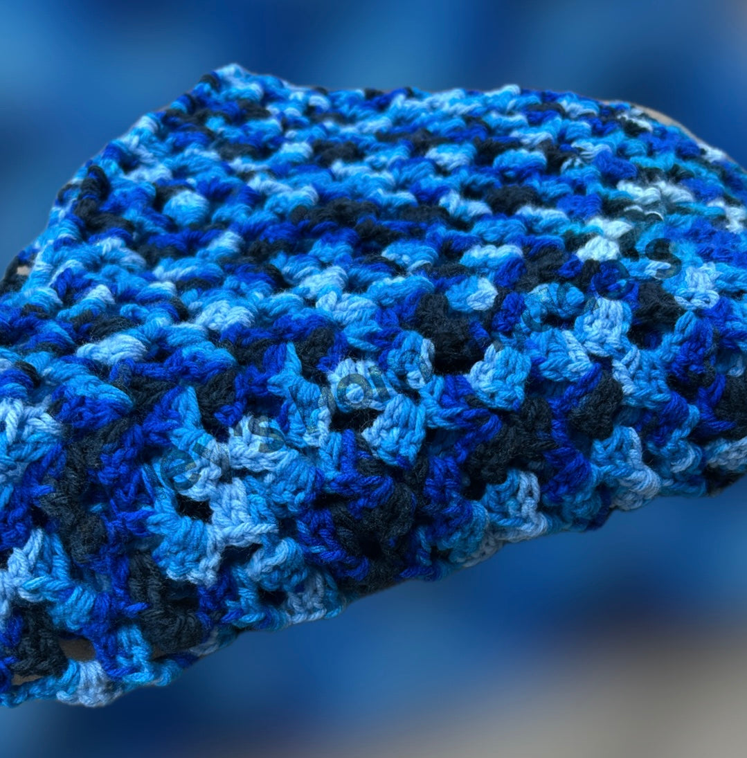 Crocheted Granny Square Baby Blanket