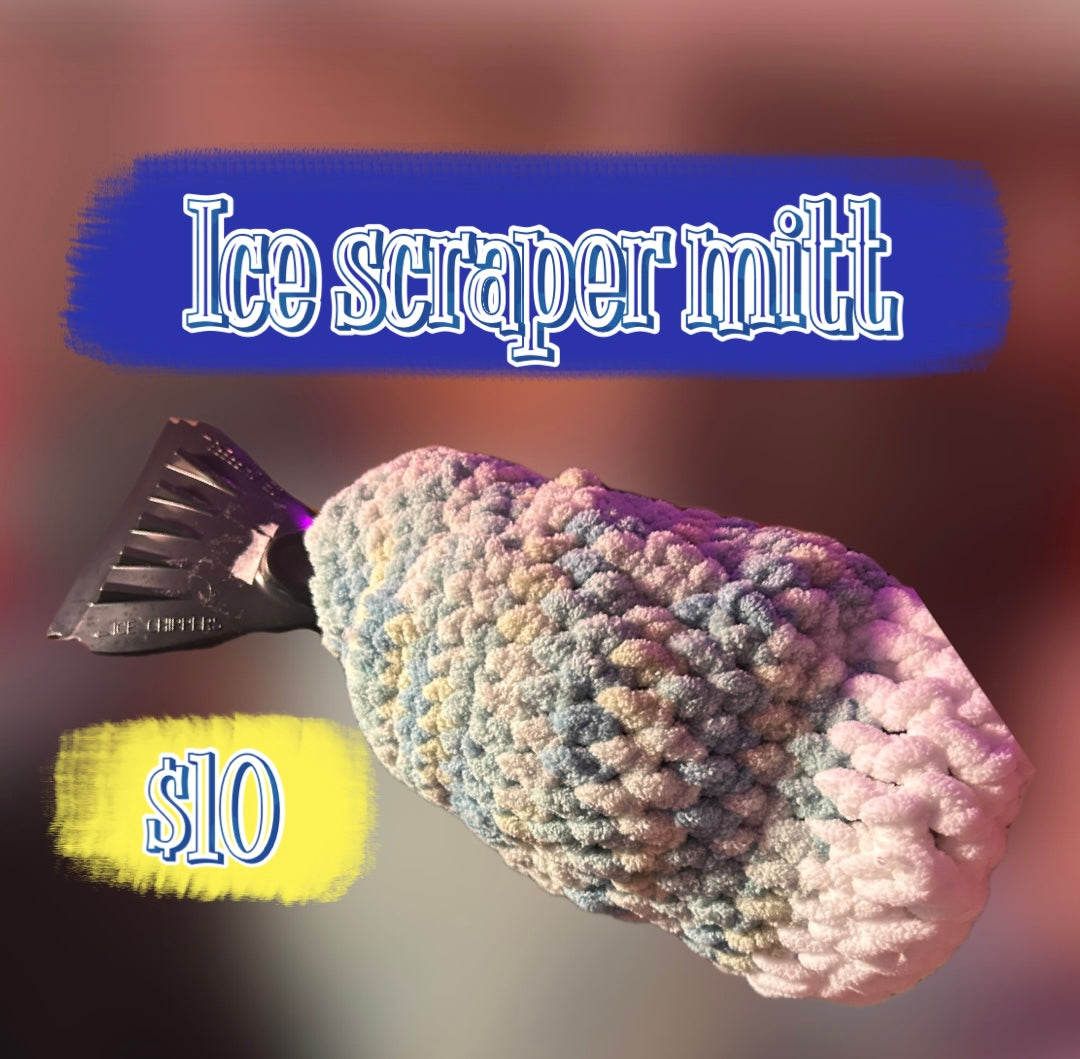 Crocheted Ice Scraper Mitt