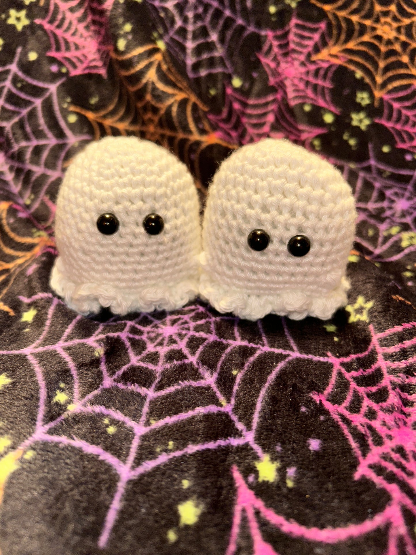 Crocheted mini ghost