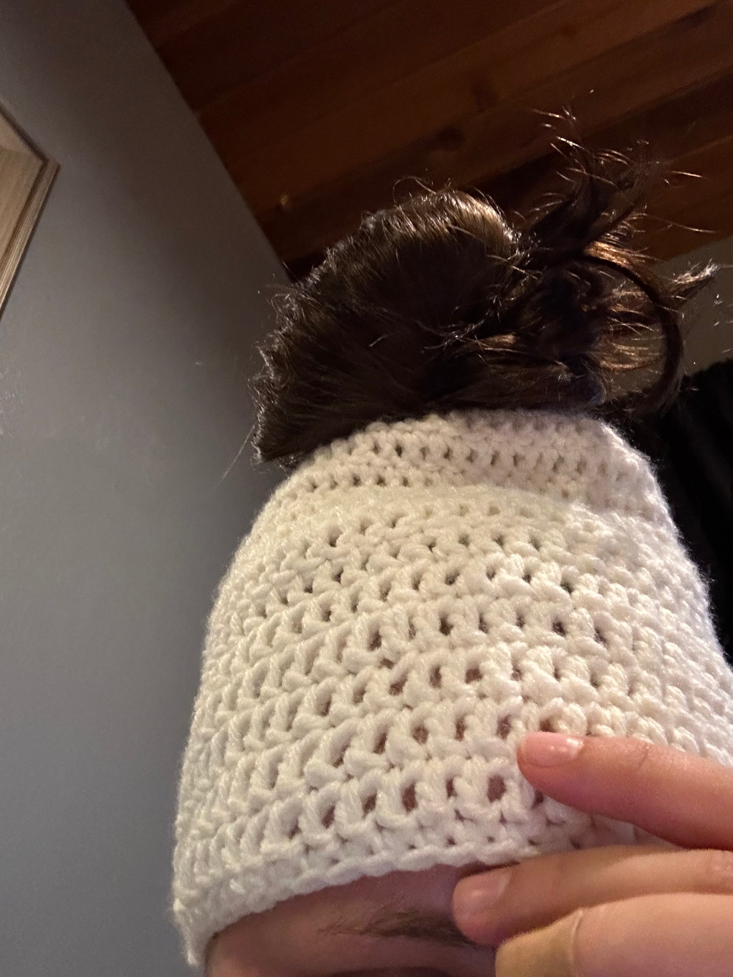 Crocheted Ponytail Hat