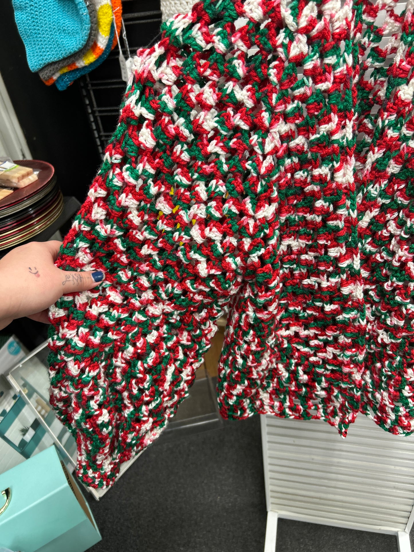 Crocheted Small Christmas Cardigan