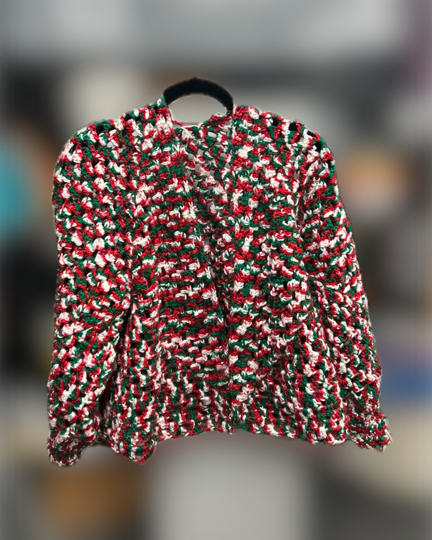 Crocheted Small Christmas Cardigan