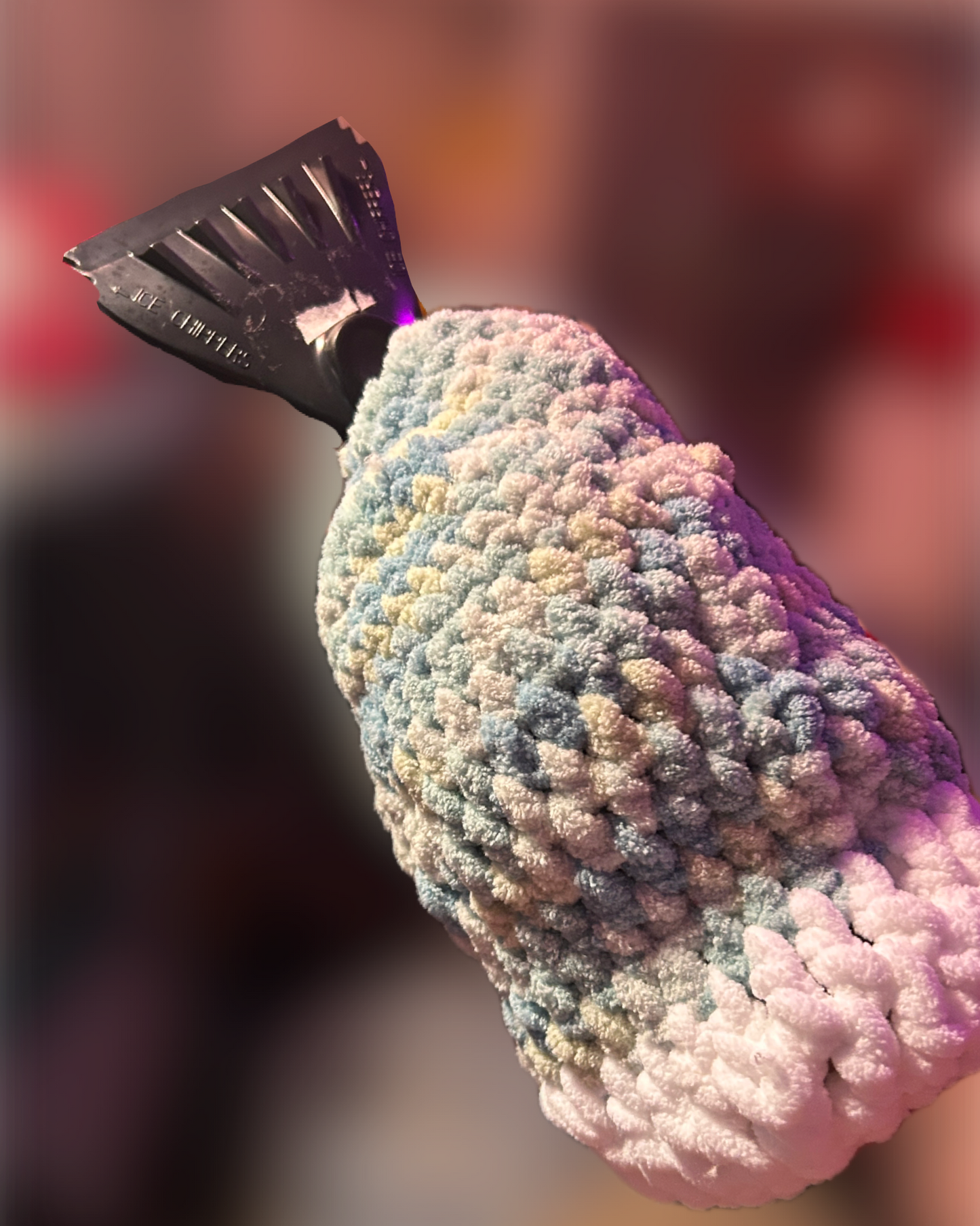 Crocheted Ice Scraper Mitt