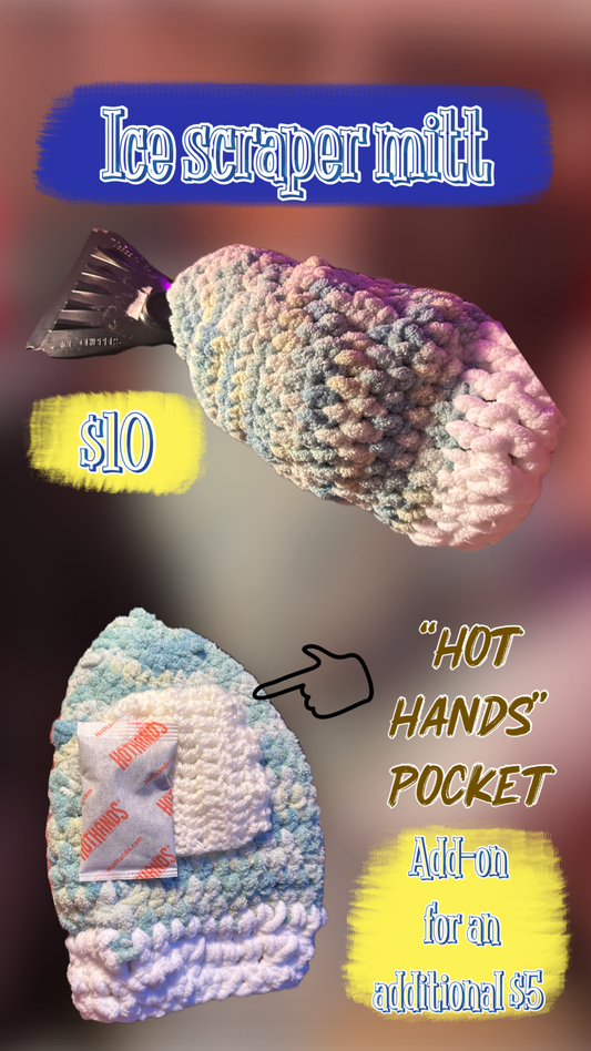 Crocheted Ice Scraper Mitt