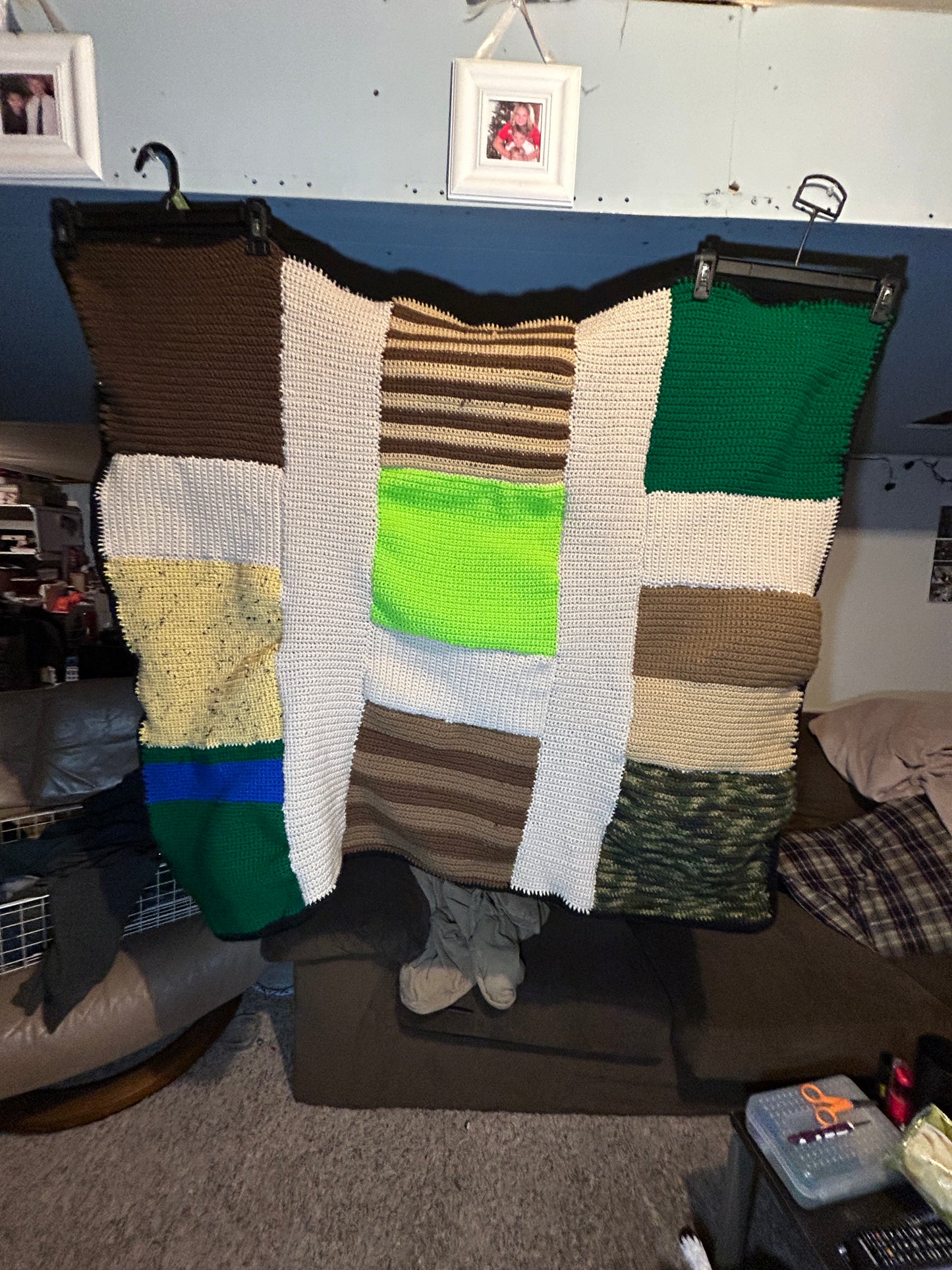 Crocheted Farm Blanket